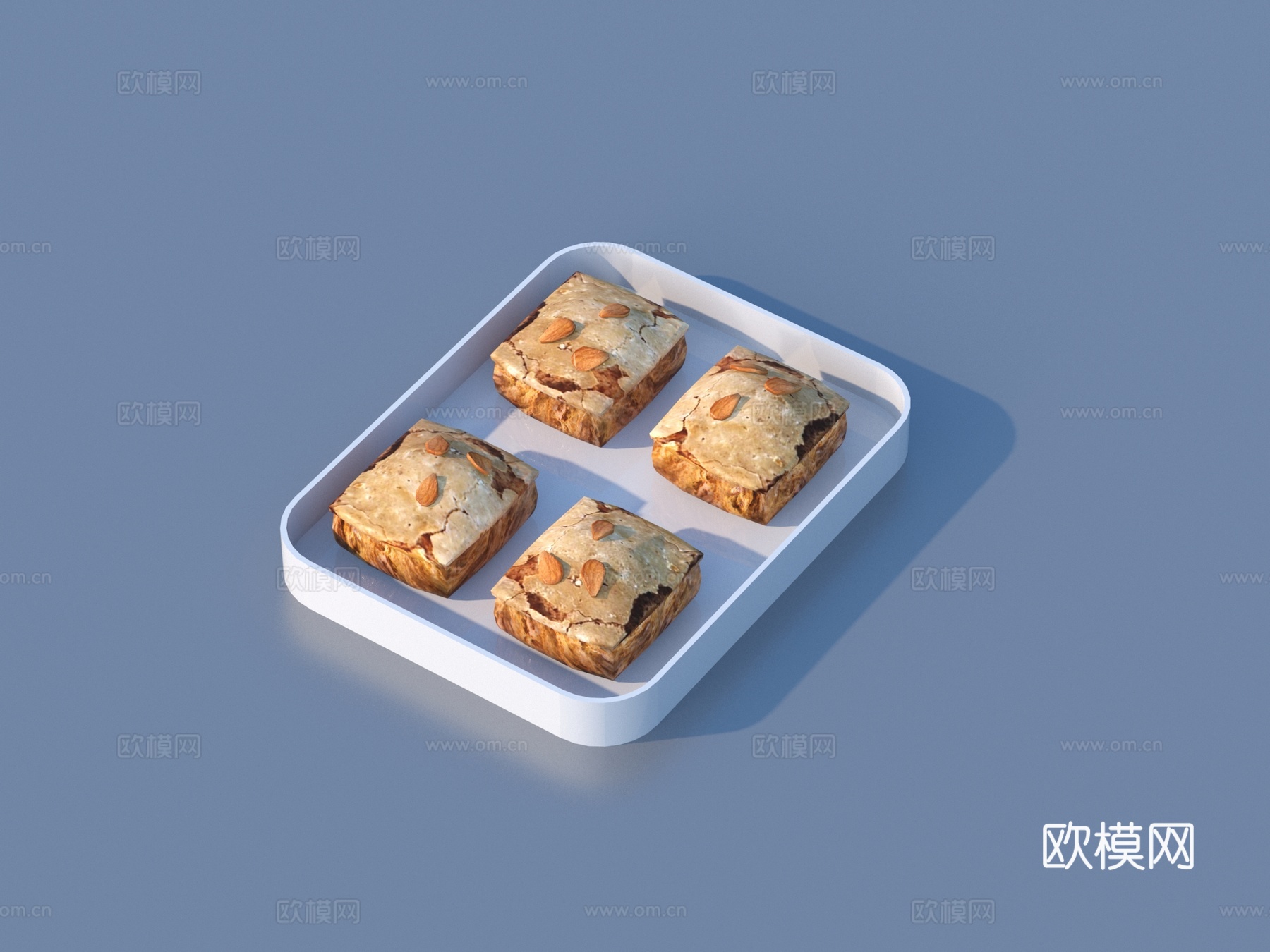 大饼 面包 饼干 食物3d模型下载