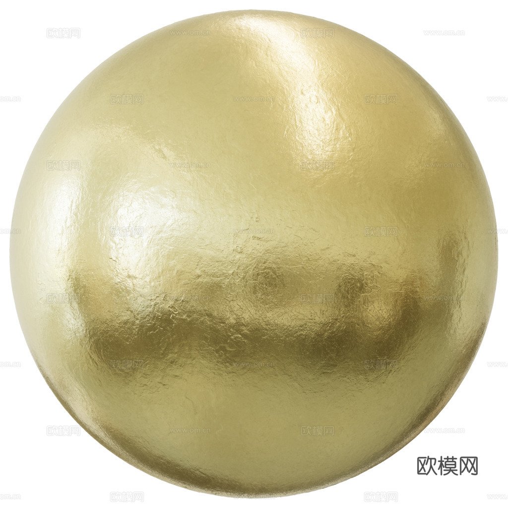 无缝磨砂哑光金属面板金黄色金箔 PBR材质贴图 2k