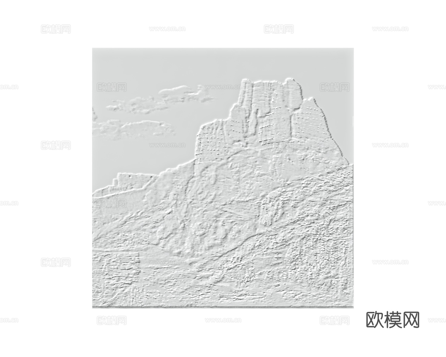 WALL&DECO 风景浮雕挂画免费3d模型下载