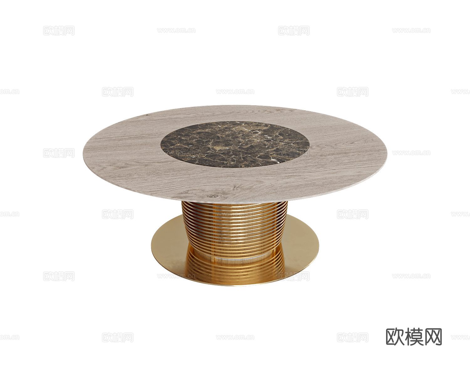 Inedito - Asnaghi 轻奢圆餐桌3d模型下载