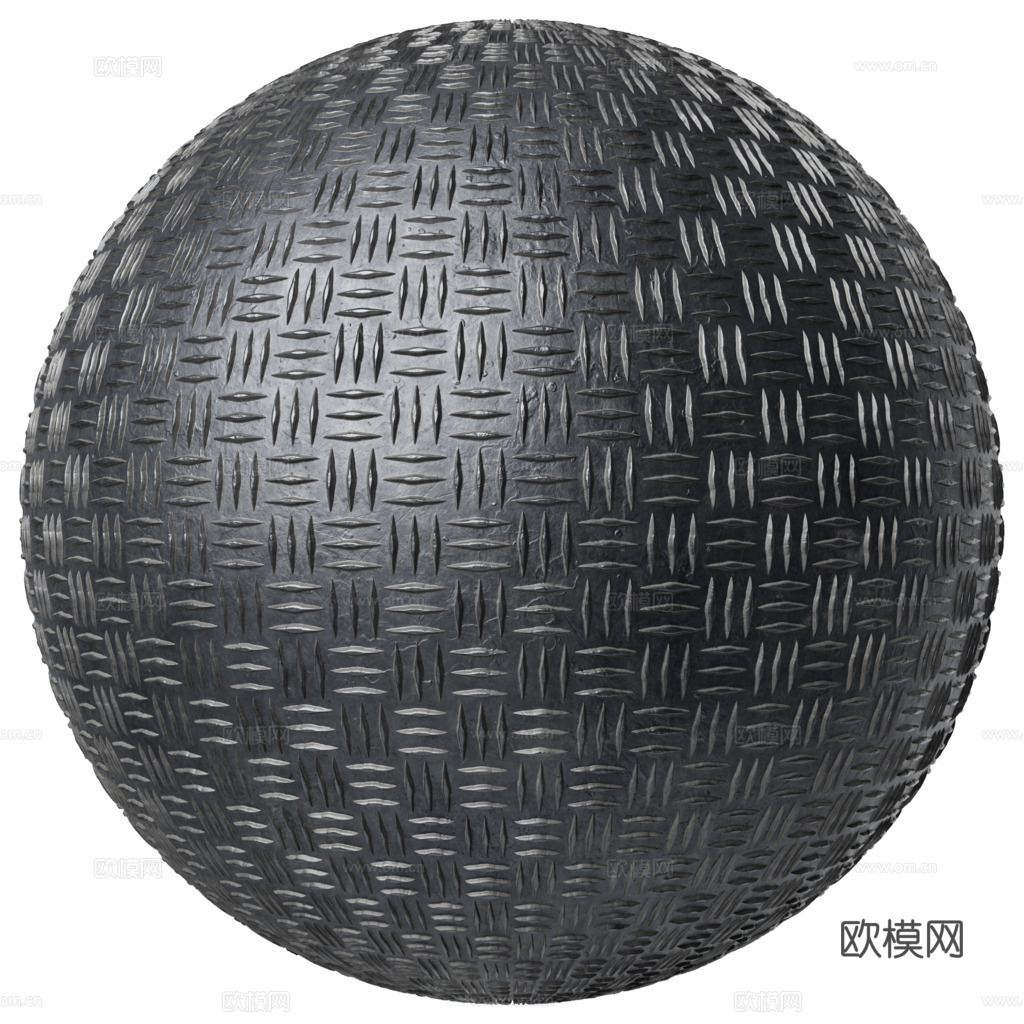无缝压花金属板铁板钢板 PBR材质贴图 2k