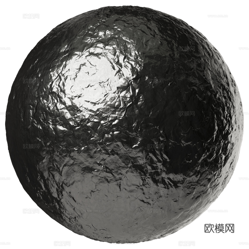 银箔铝箔 PBR材质贴图 1k