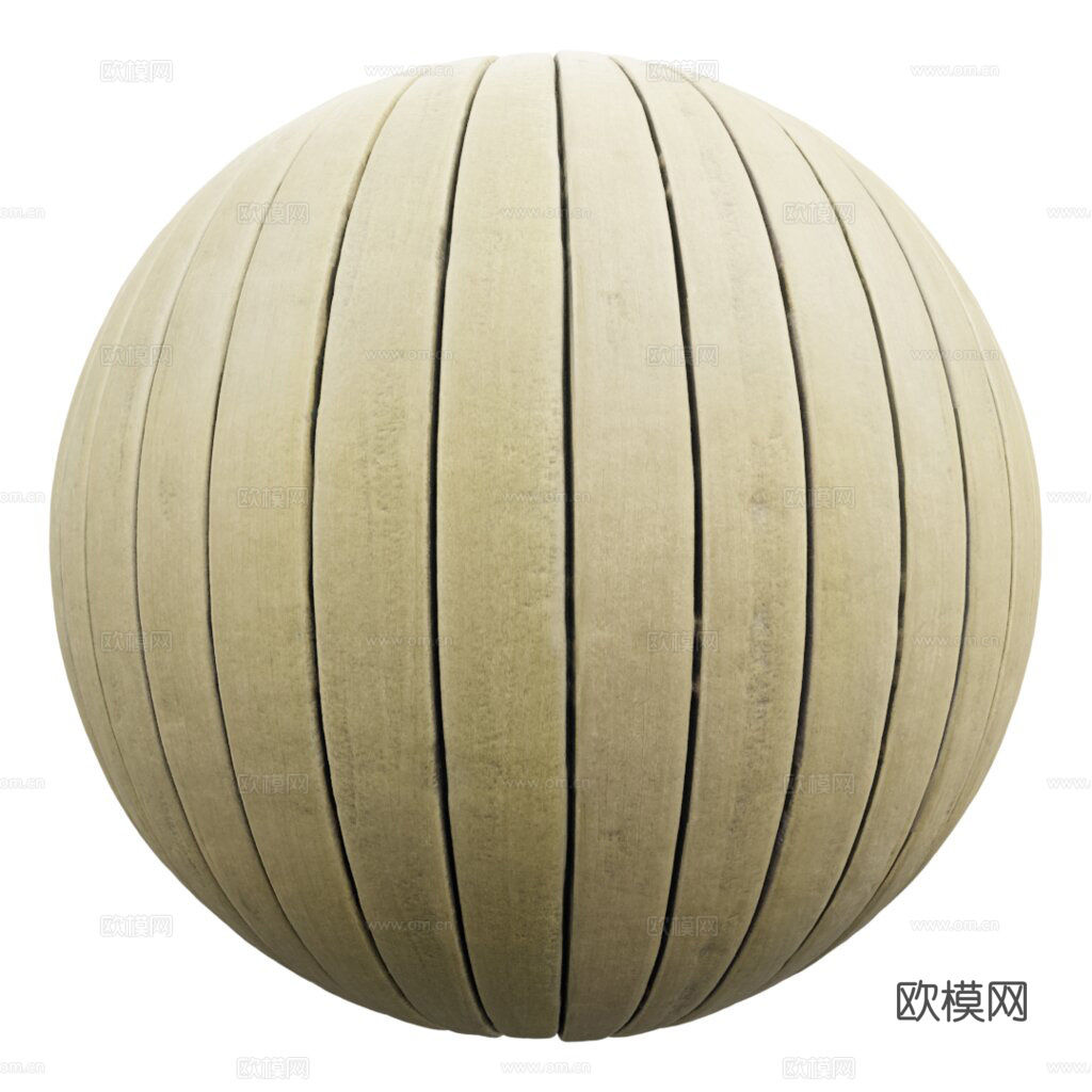 无缝木板木地板木墙板防腐木板木甲板 PBR材质贴图 2k下载（渲染图1）