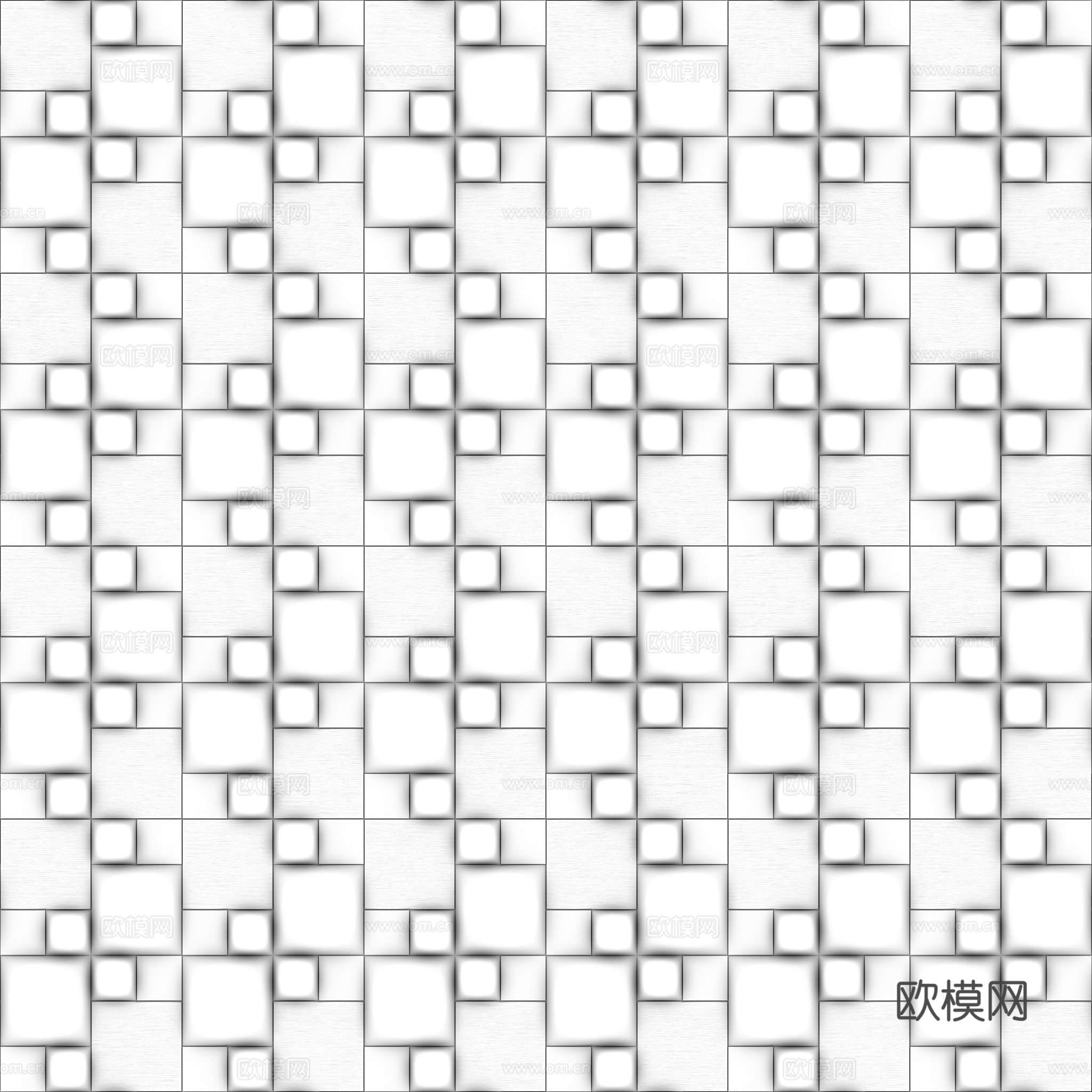 无缝装饰金属板 PBR材质贴图 2k