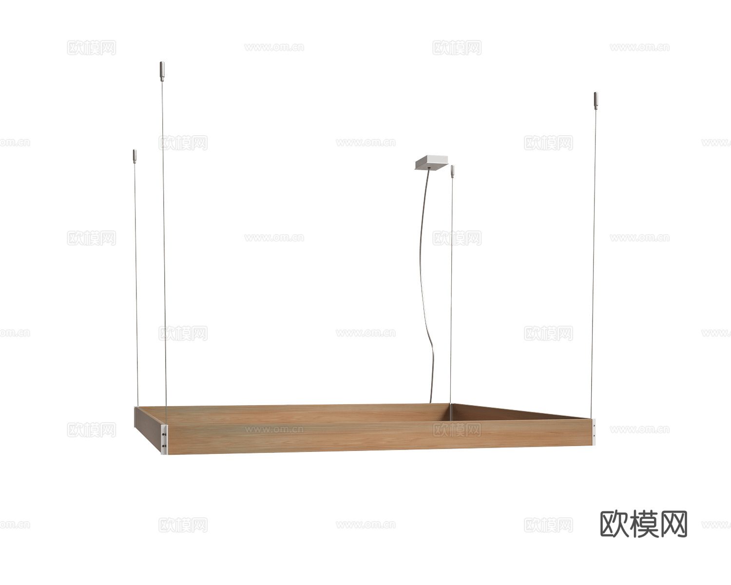 Ole lighting 原木吊灯3d模型下载