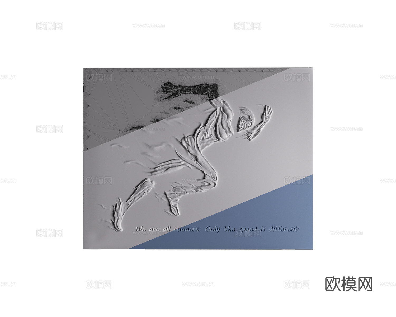 WALL&DECO 运动浮雕挂画3d模型下载