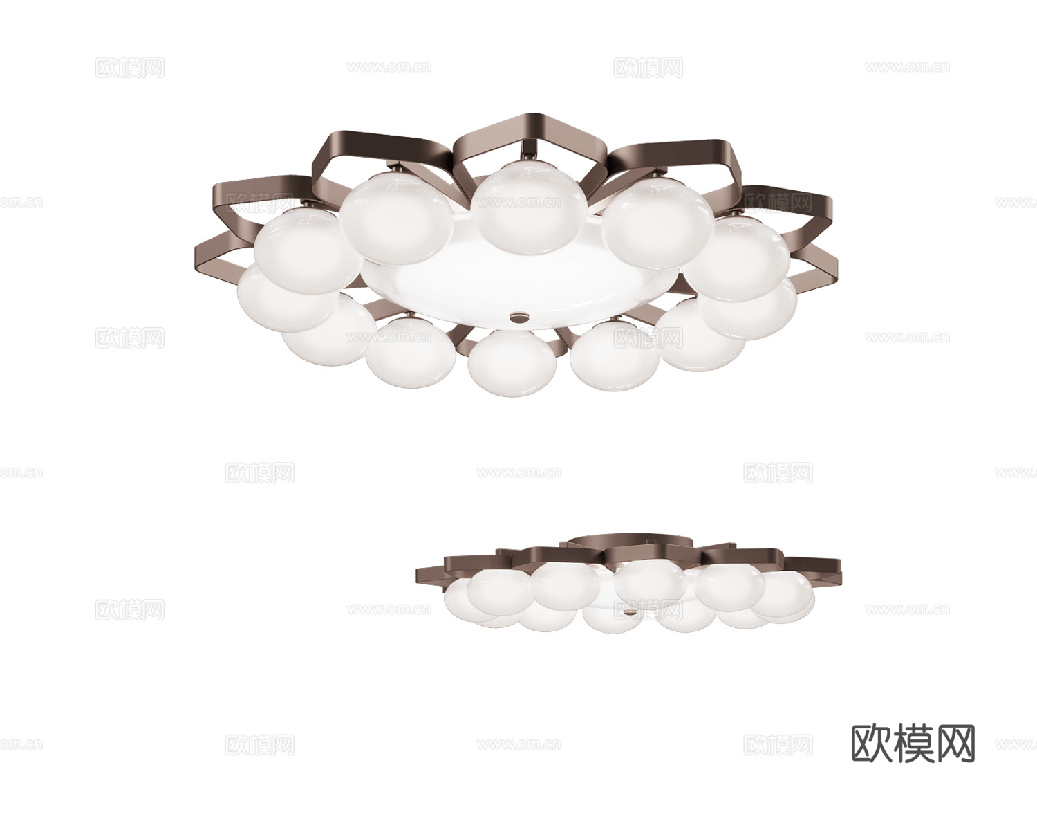 Italamp 轻奢吸顶灯免费3d模型下载