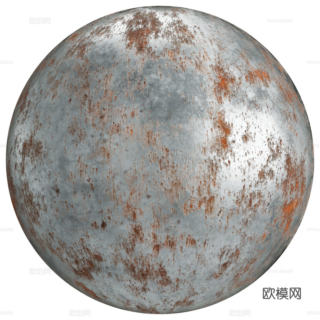 无缝做旧金属PBR材质贴图 1k