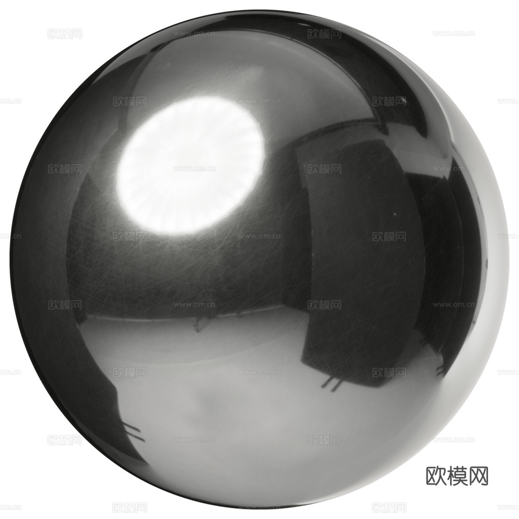 无缝抛光金属面板 PBR材质贴图 2k