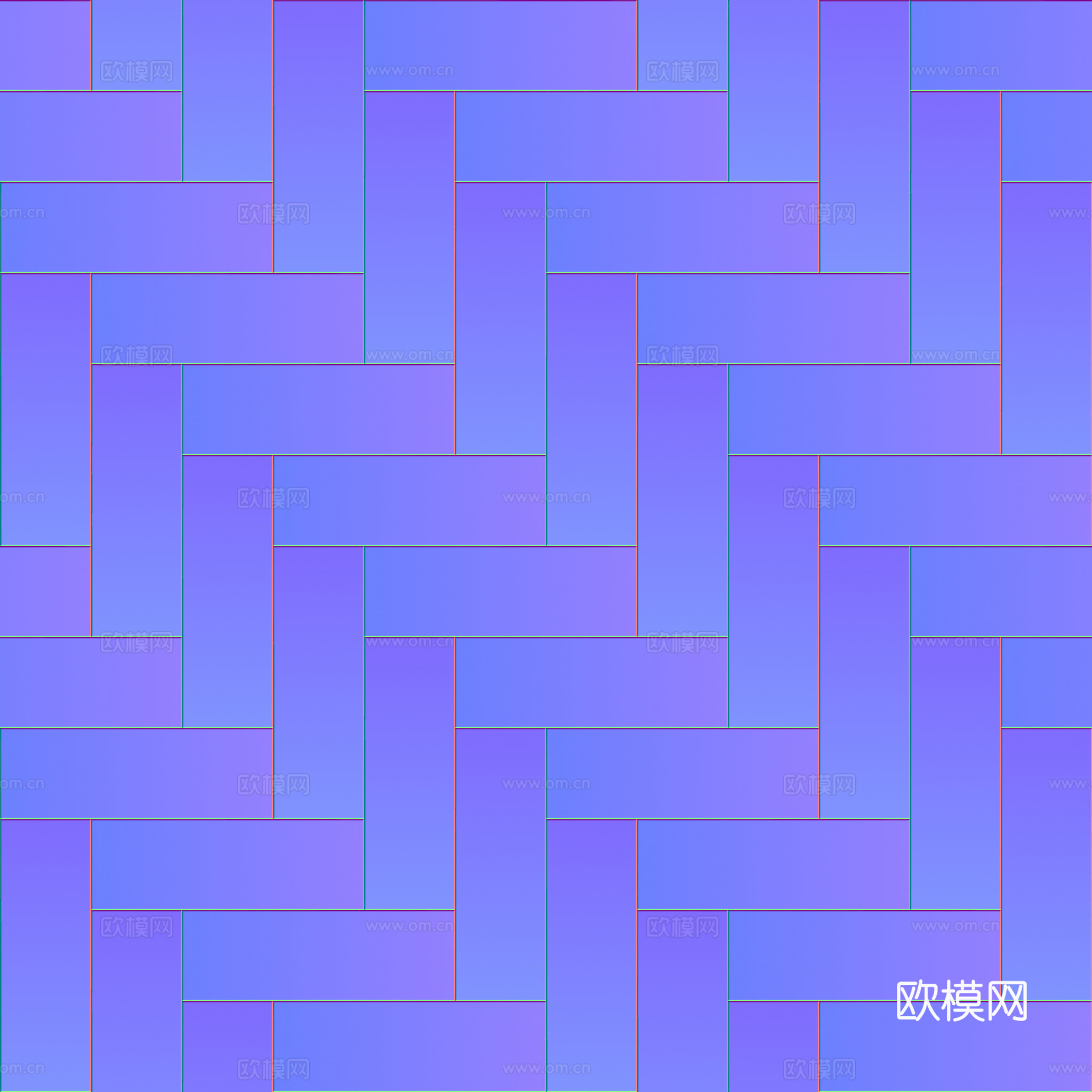无缝装饰金属板 PBR材质贴图 2k