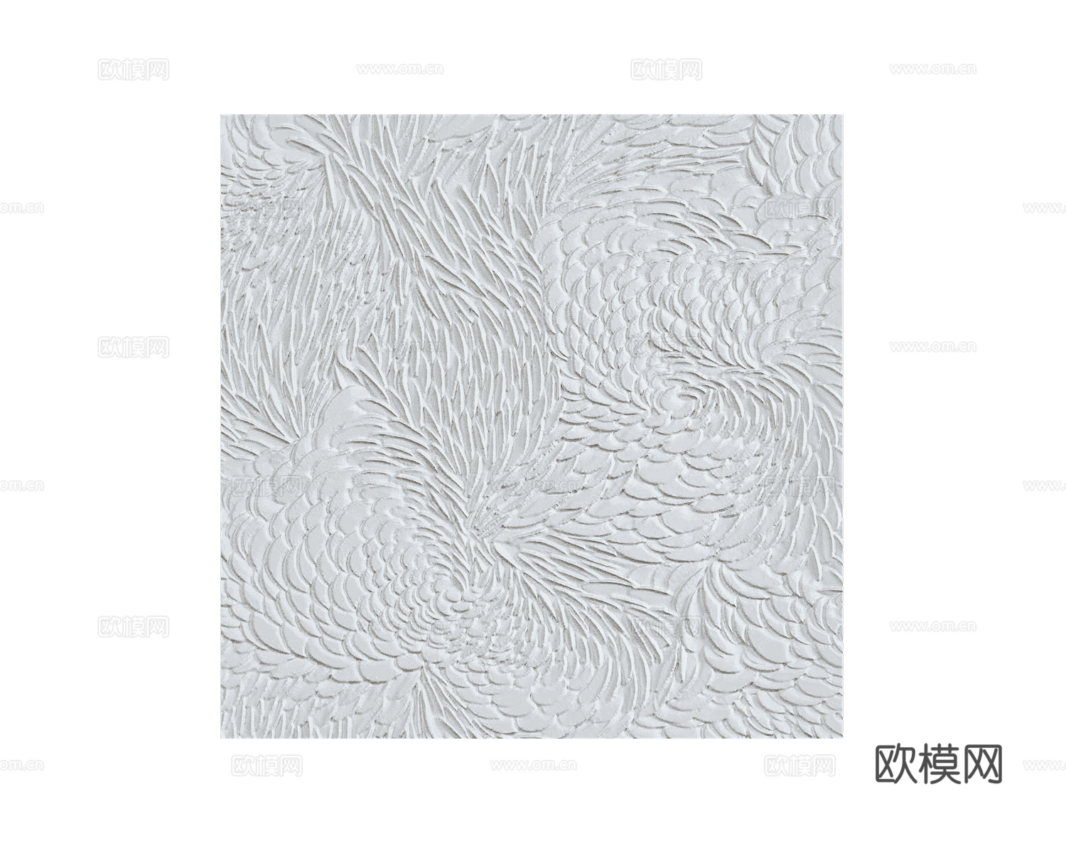 WALL&DECO 花纹浮雕挂画免费3d模型下载