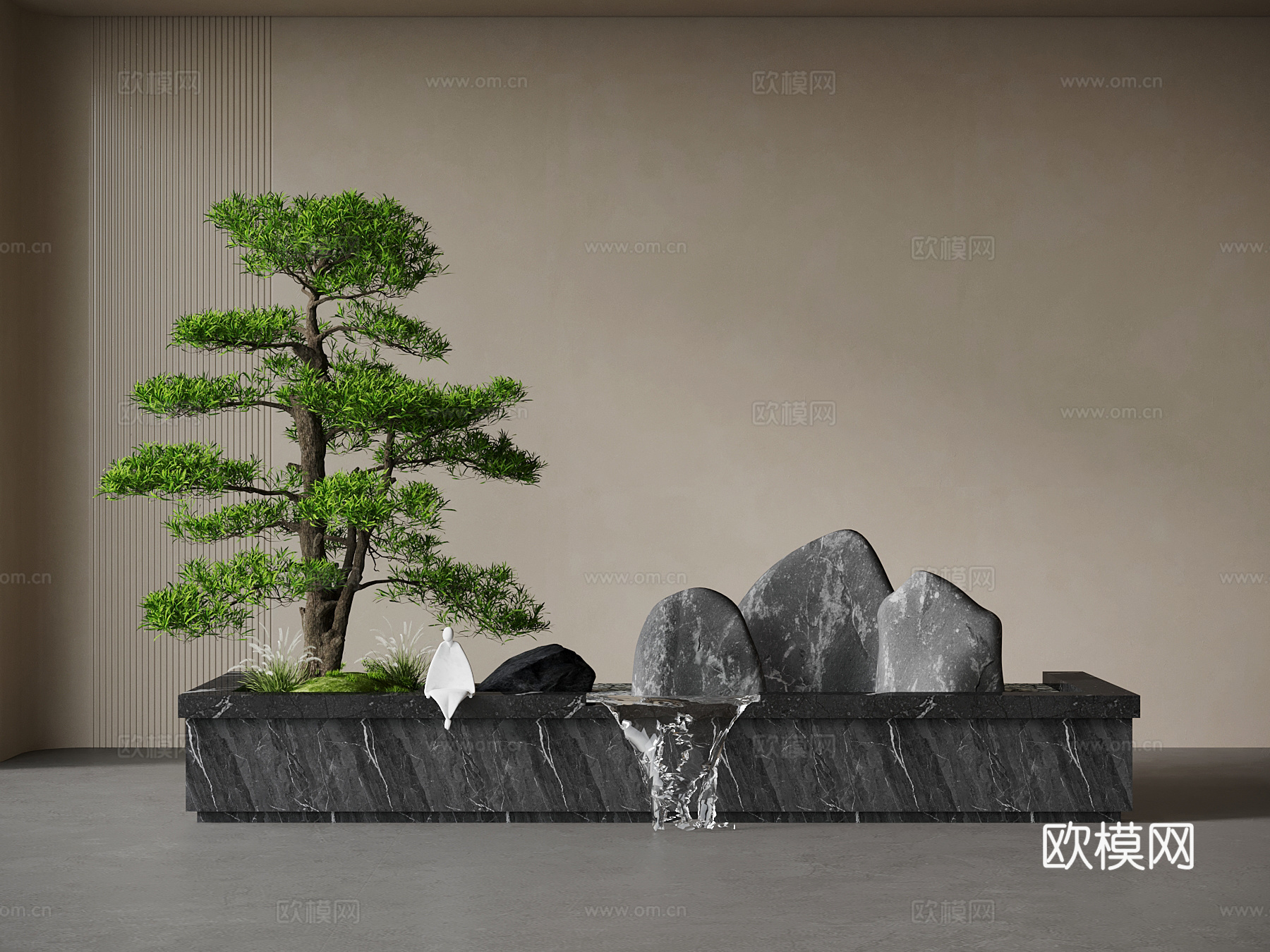 新中式景观su模型