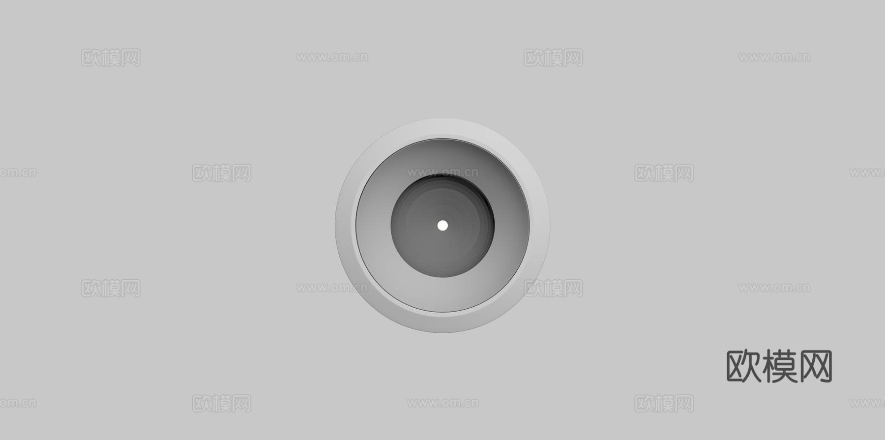 现代筒灯射灯su模型