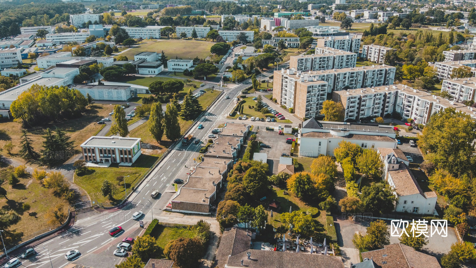白天城市外景下载