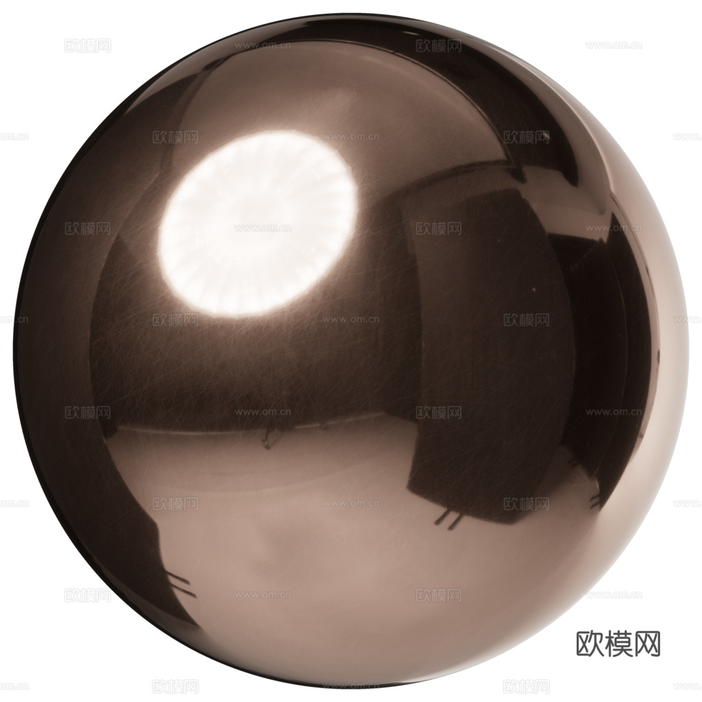 无缝抛光金属面板香槟色 PBR材质贴图 1k