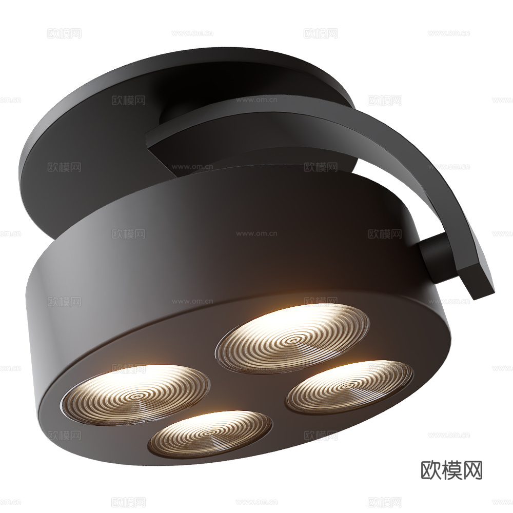 Trizo21 吸顶灯 射灯3d模型下载（渲染图3）
