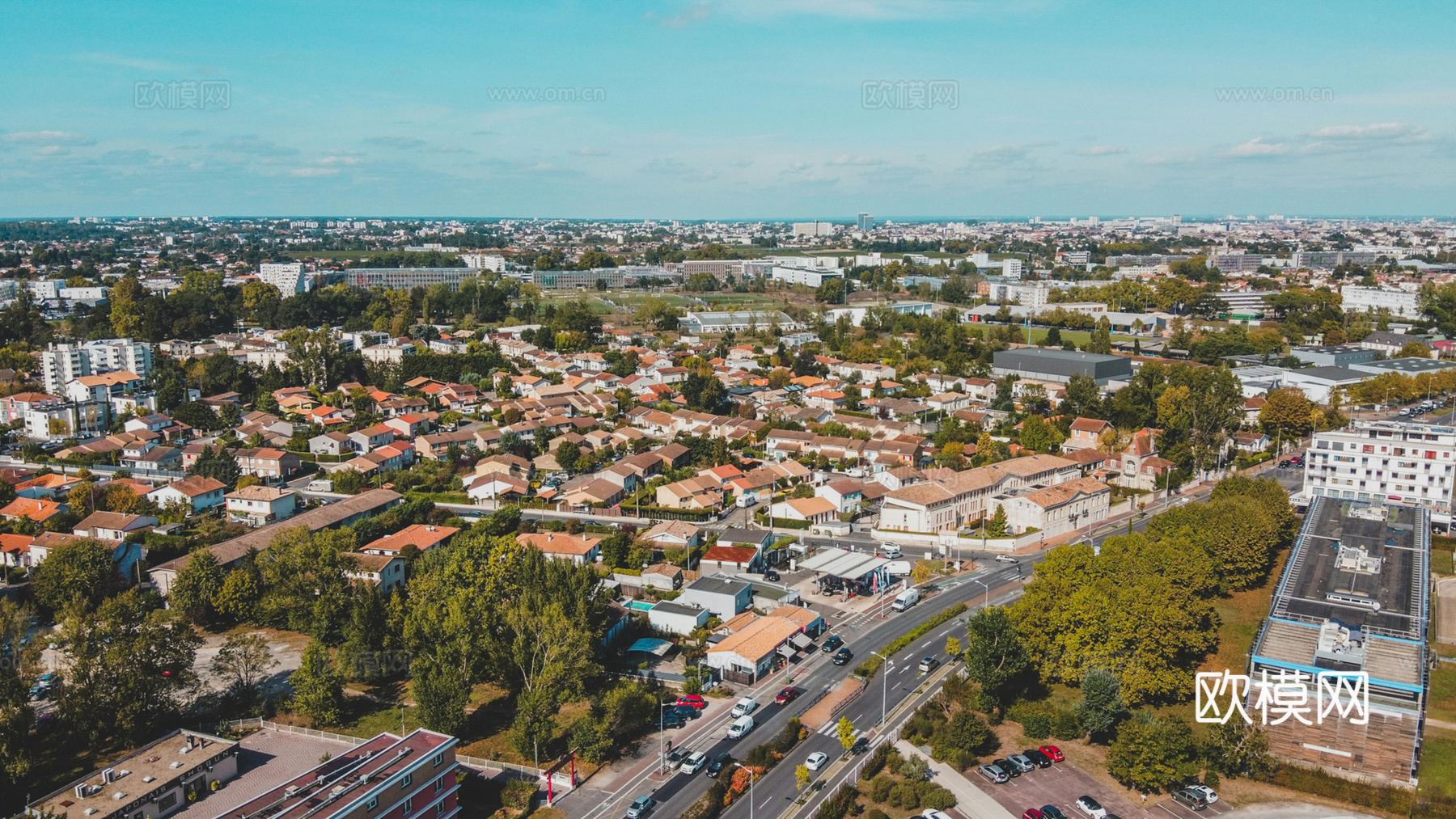 白天城市外景下载