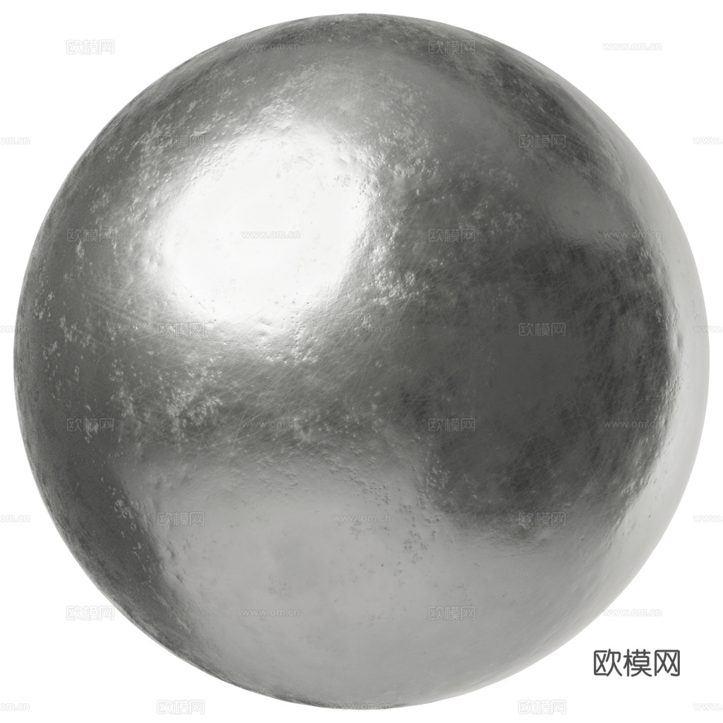 无缝做旧哑光金属面板 PBR材质贴图 2k