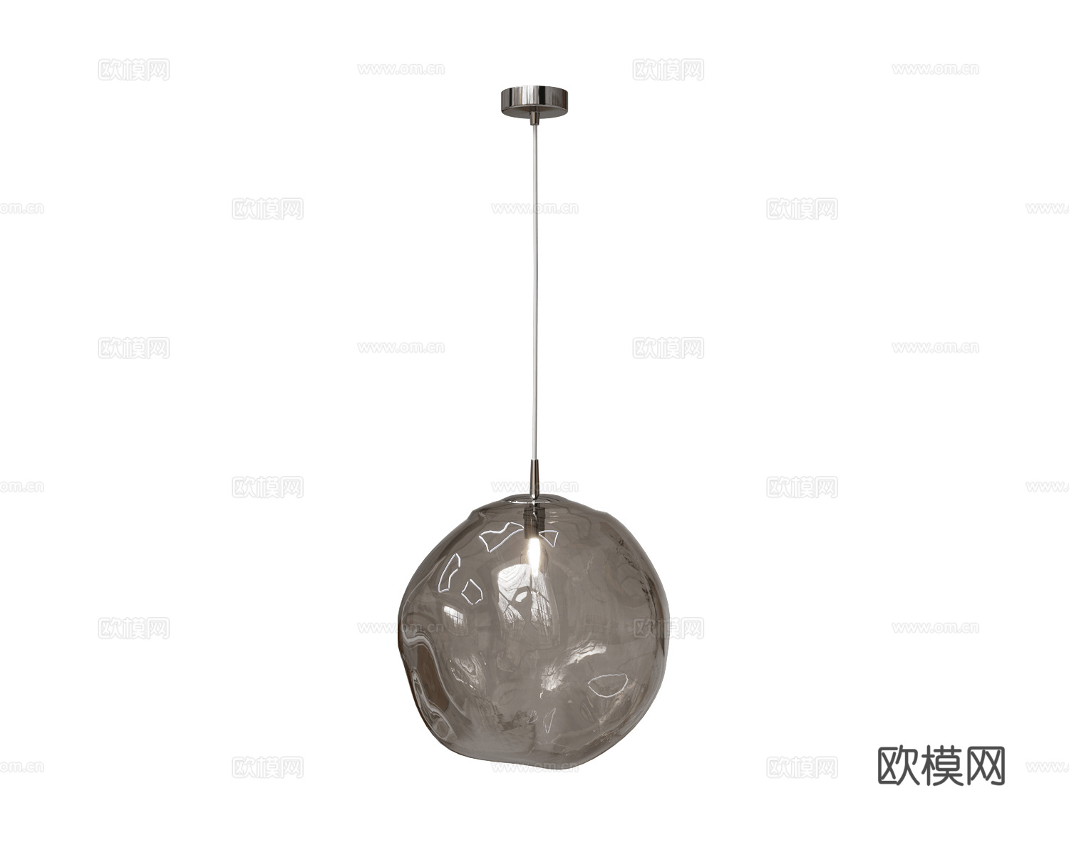 Metal Lux 轻奢玻璃吊灯免费3d模型下载