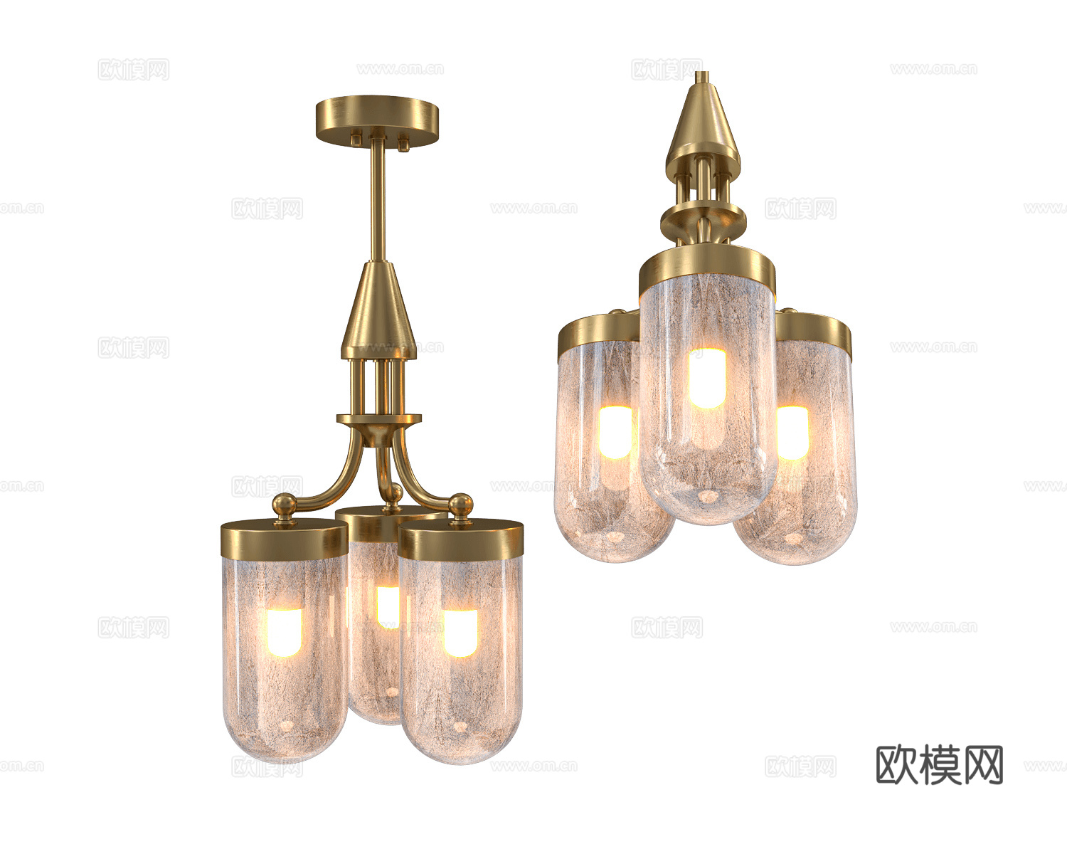 Pikart 轻奢吊灯3d模型下载