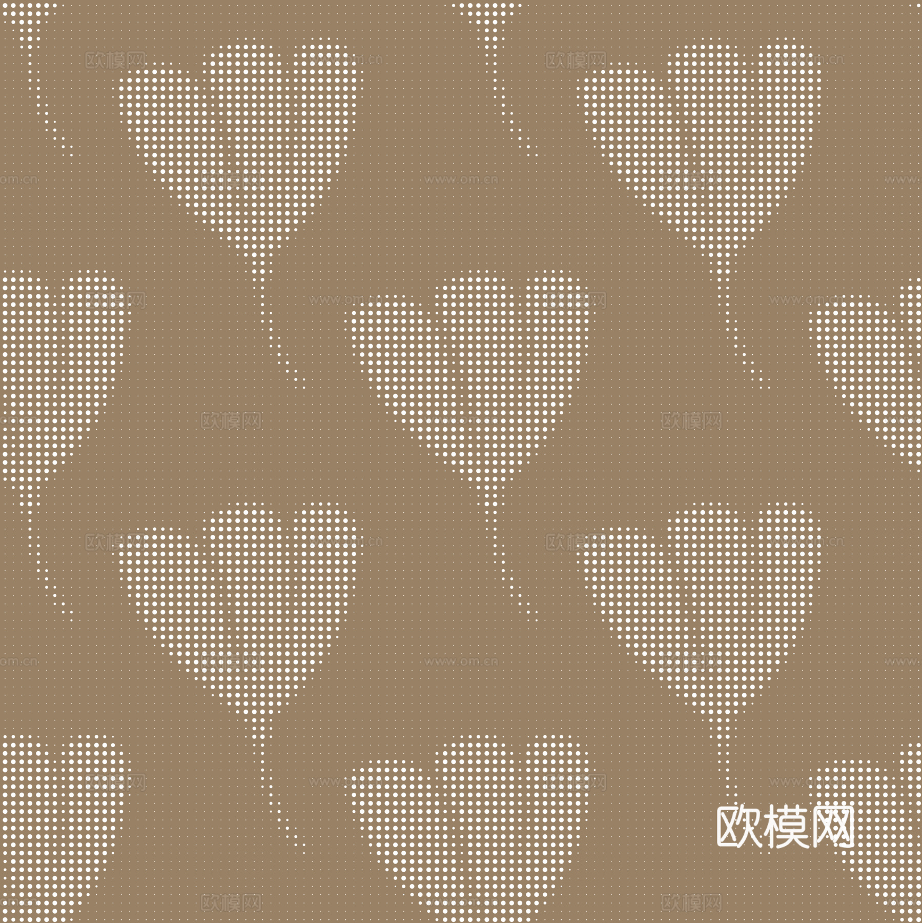 无缝高清穿孔板复古轻奢现代自然花卉绿叶几何图案穿孔板