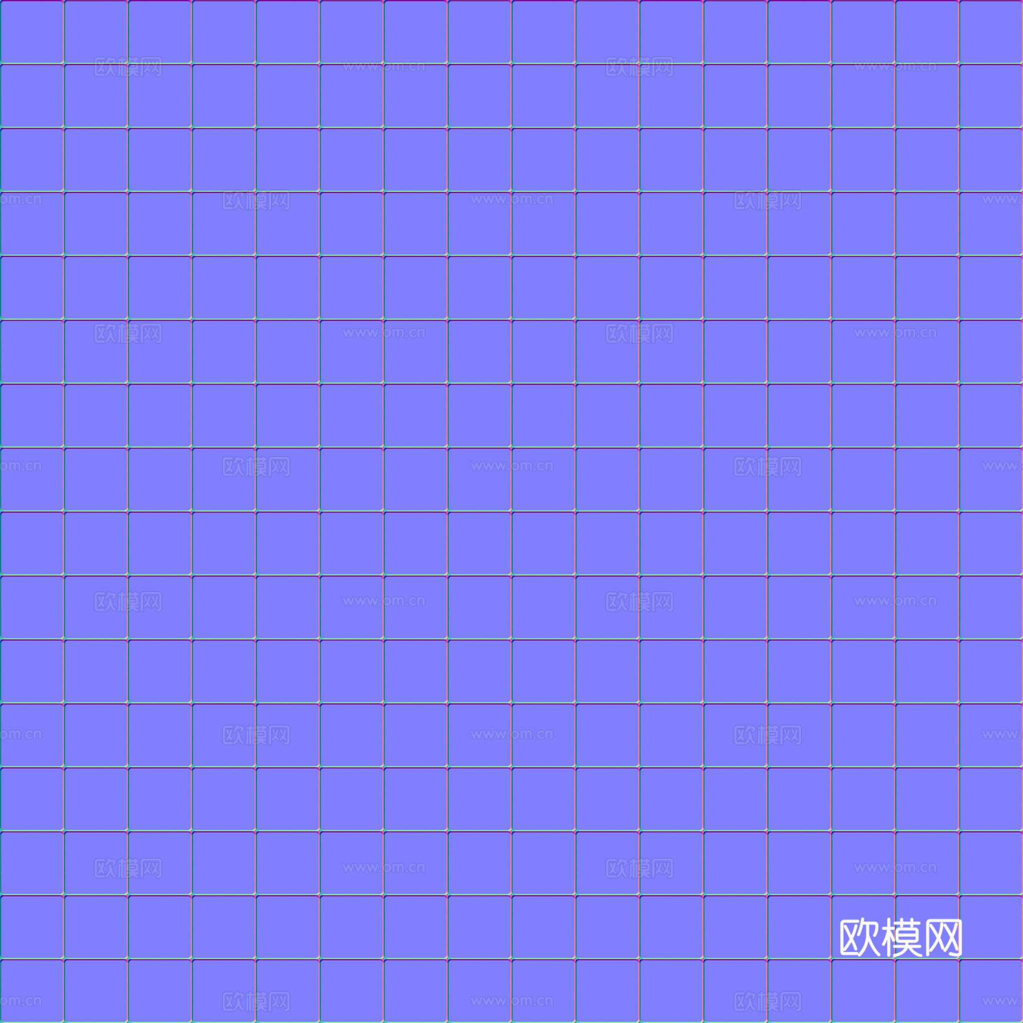 无缝装饰金属板 PBR材质贴图 2k