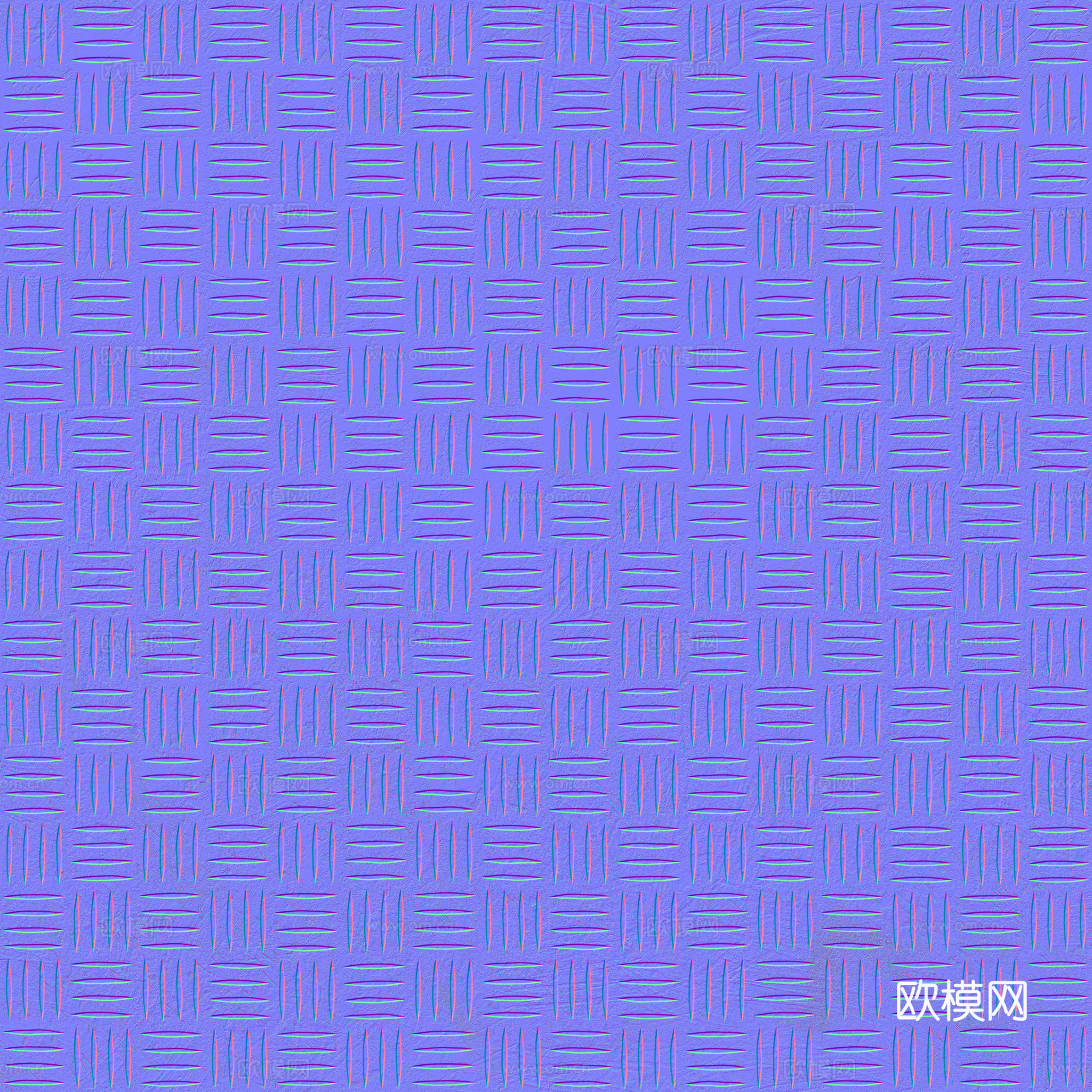 无缝压花金属板铁板钢板 PBR材质贴图 2k
