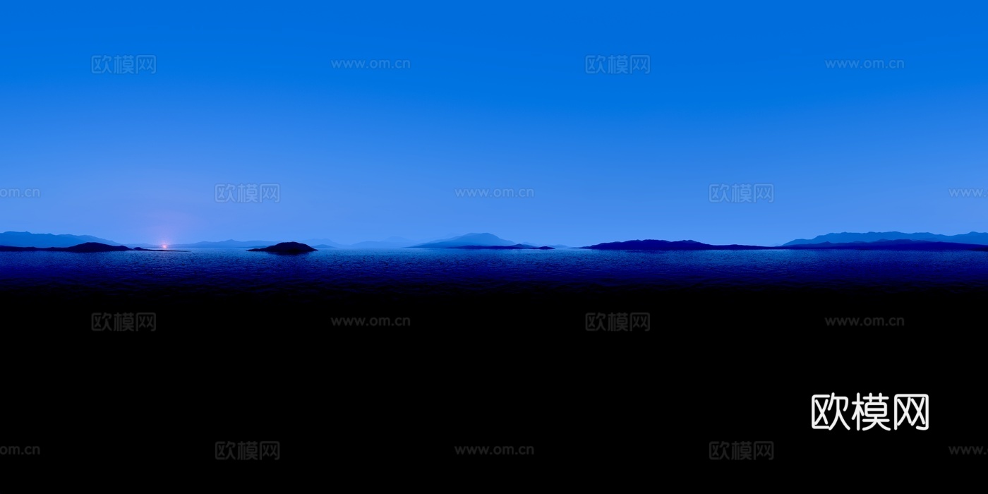 夜景岛屿