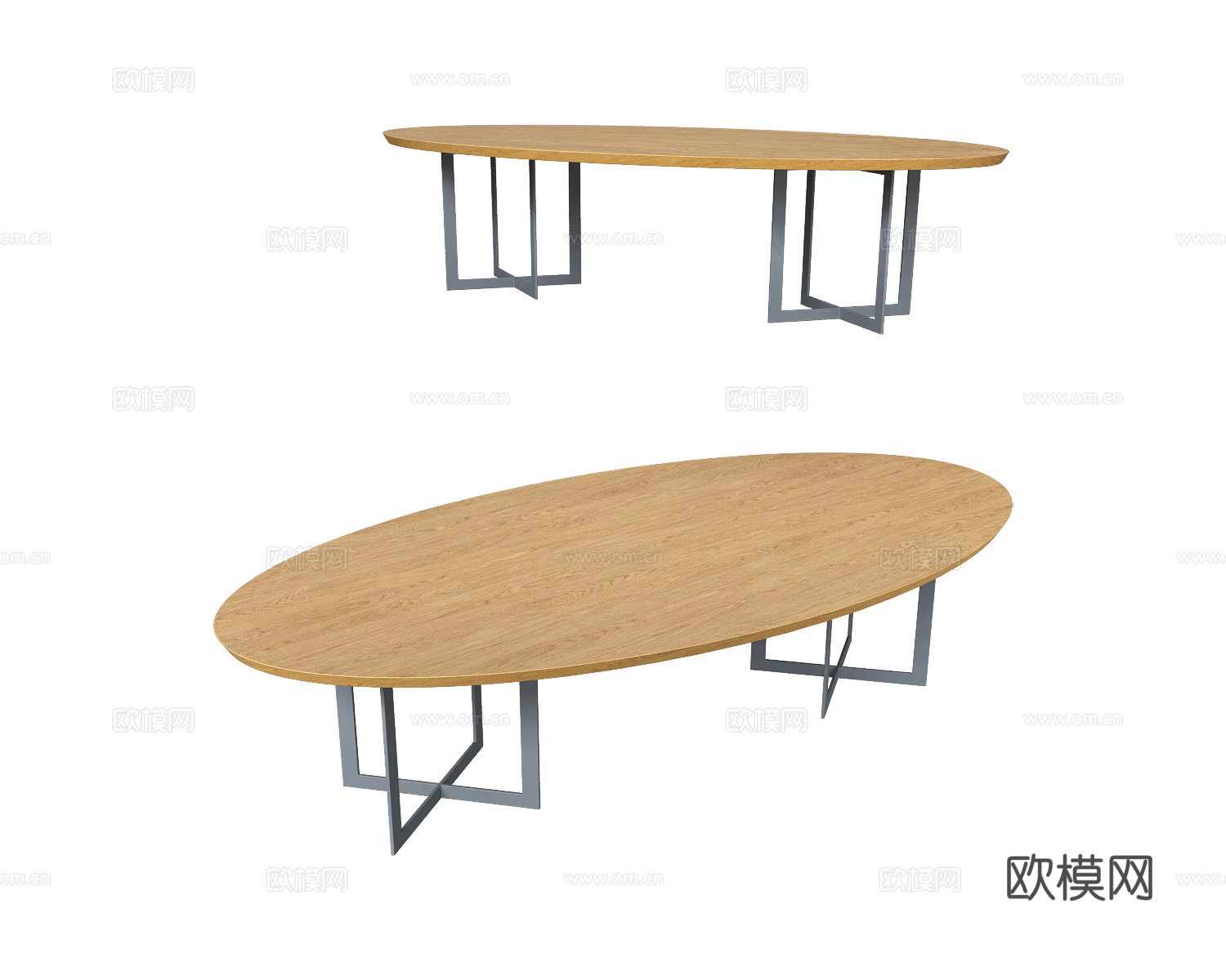 PH Collection 原木风餐桌3d模型下载