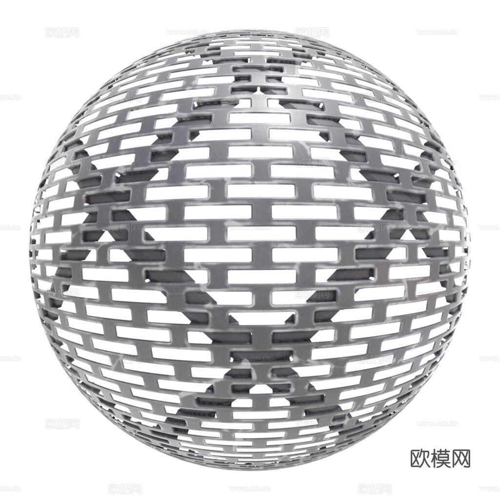 无缝金属穿孔板 PBR材质贴图 1k