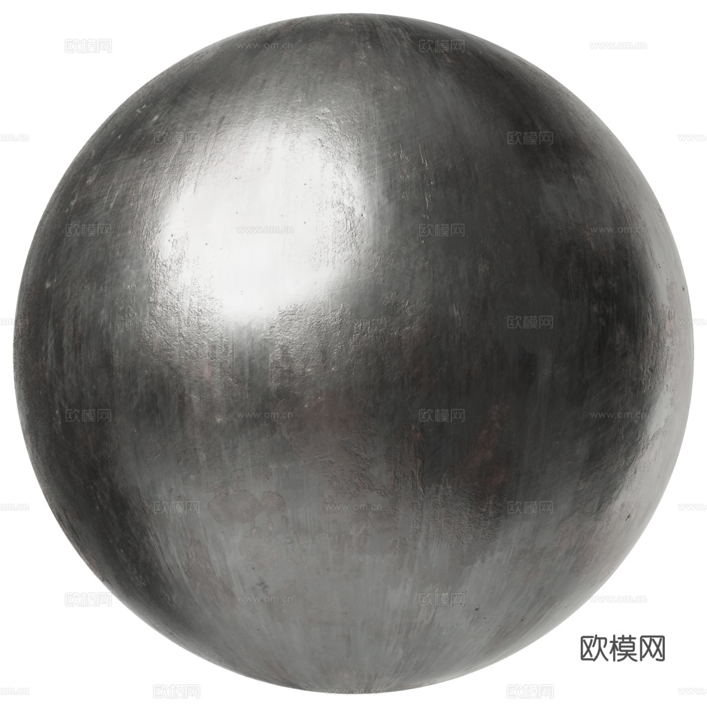无缝金属面板铁板 PBR材质贴图 1k