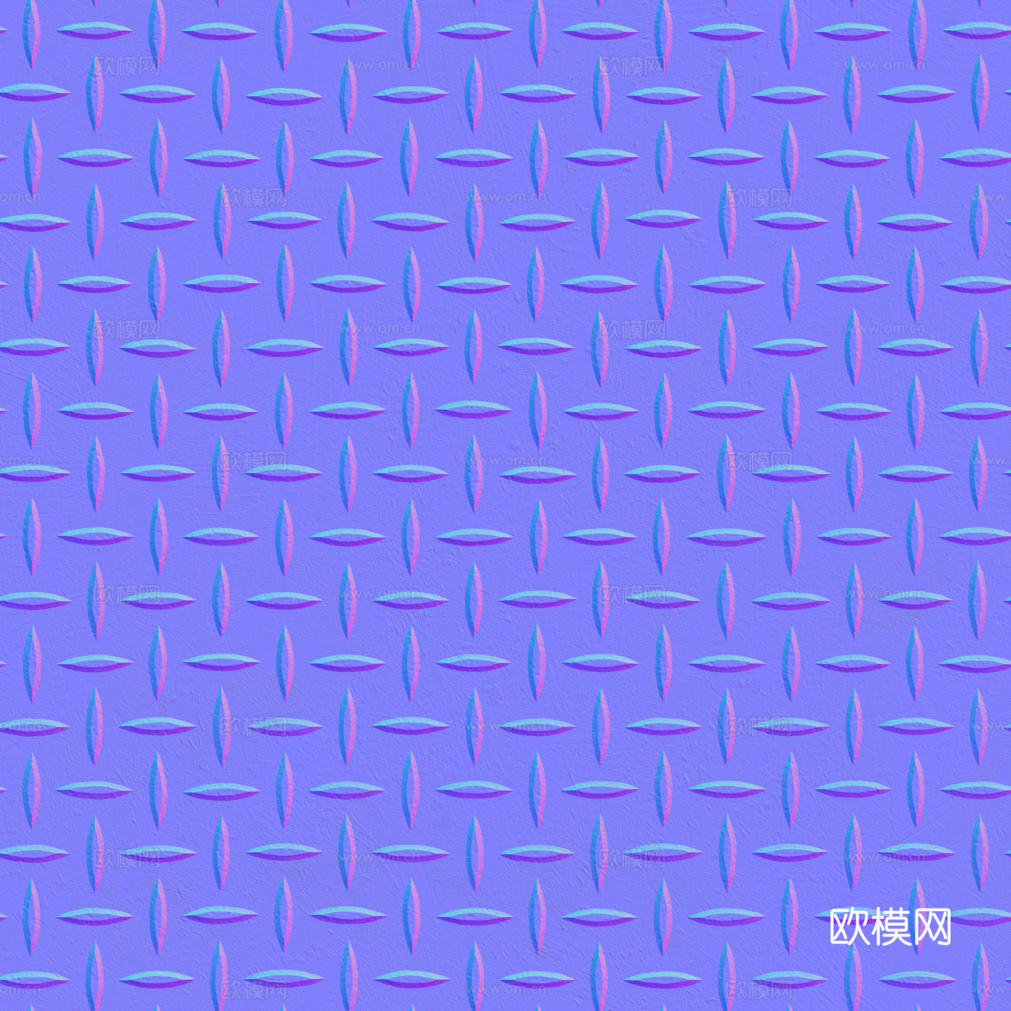 无缝压花金属板铁板钢板 PBR材质贴图 2k