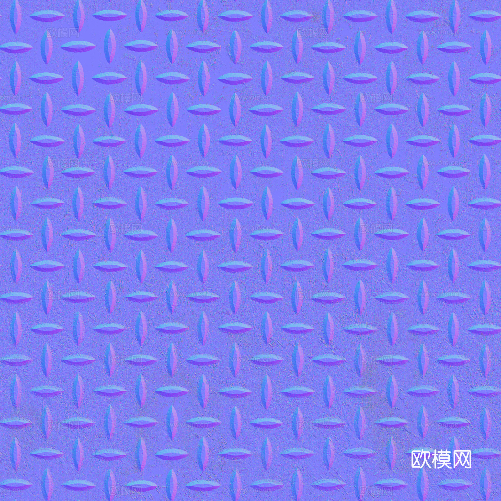 无缝压花金属板铁板钢板 PBR材质贴图 2k