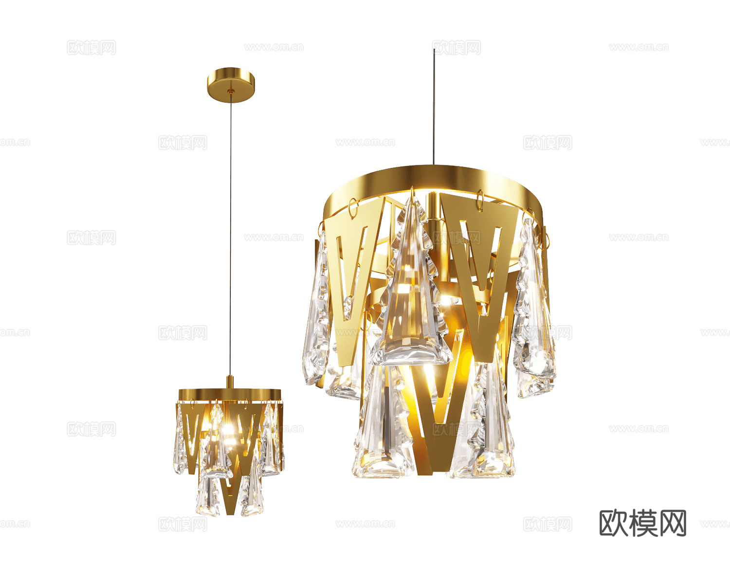 Stilfort 轻奢小吊灯3d模型下载