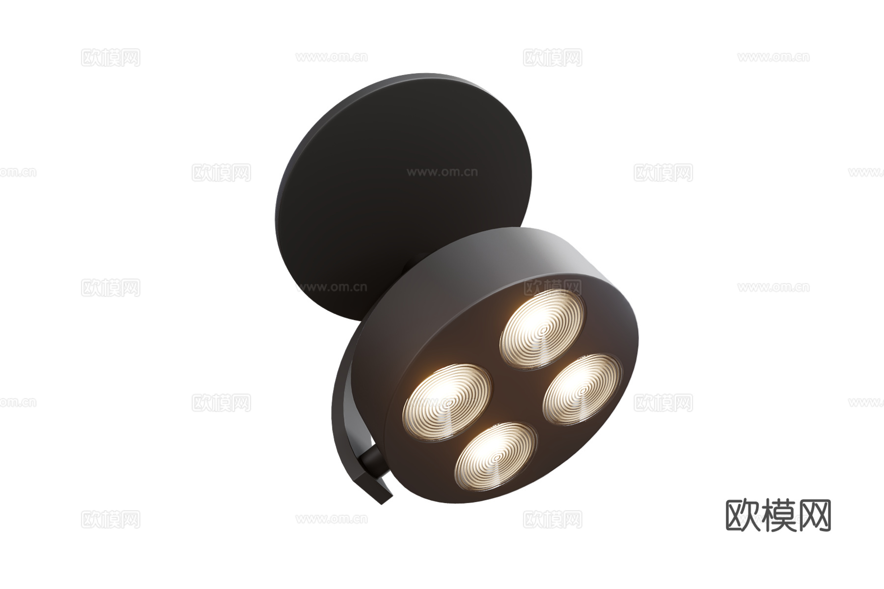 Trizo21 吸顶灯 射灯3d模型下载（渲染图2）