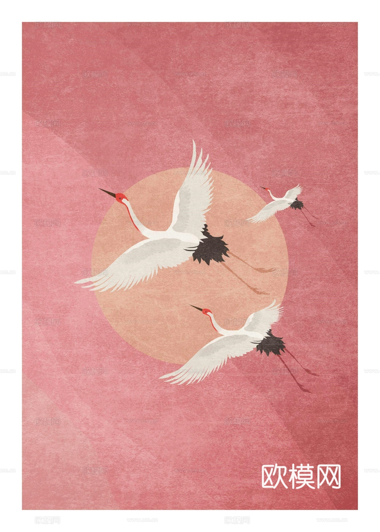 中古风现代复古挂画 简约挂画 艺术挂画 彩色挂画