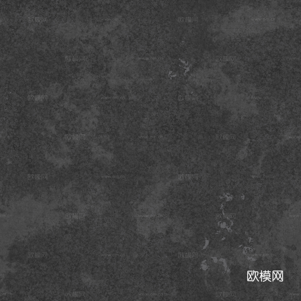 无缝哑光金属板钢板铁黑色 PBR材质贴图 1k