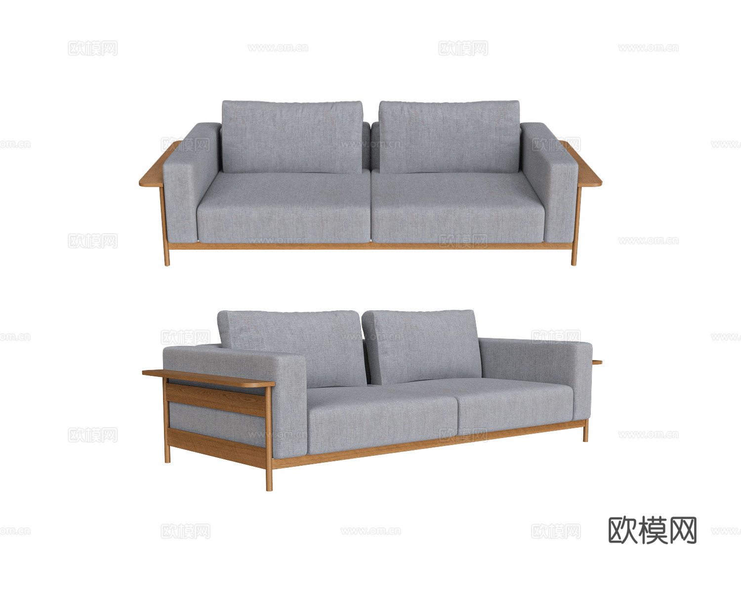 Scandicsofa 双人沙发免费3d模型下载