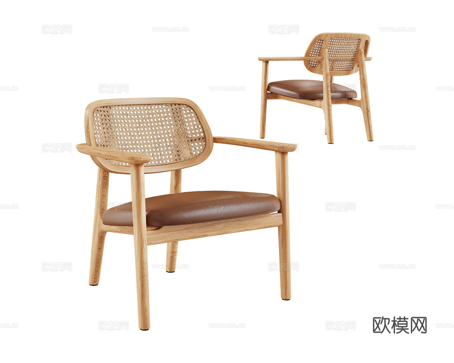 Vincent Sheppard 原木风扶手椅3d模型下载