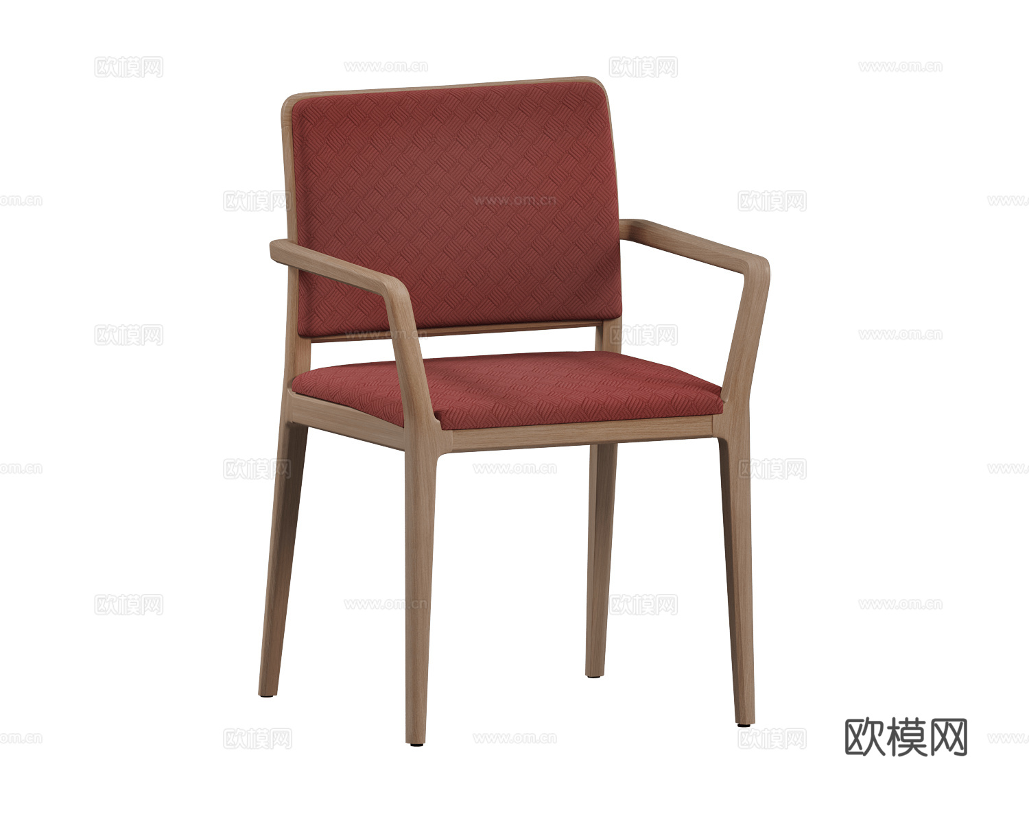 Annud 原木风餐椅3d模型下载