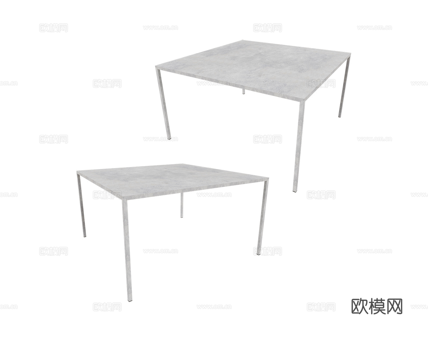 Desalto 方餐桌3d模型下载