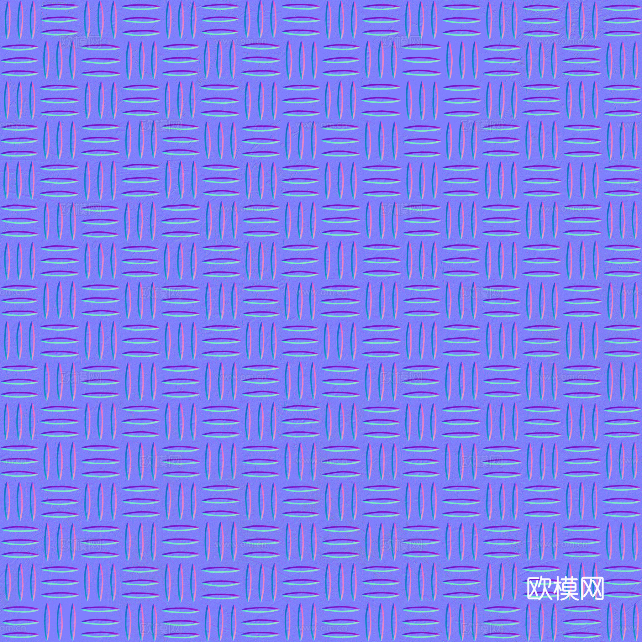 无缝压花金属板铁板钢板 PBR材质贴图 2k