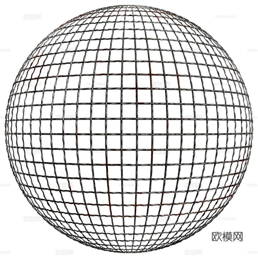 生锈金属网金属编织金刚纱网 PBR材质贴图 2k