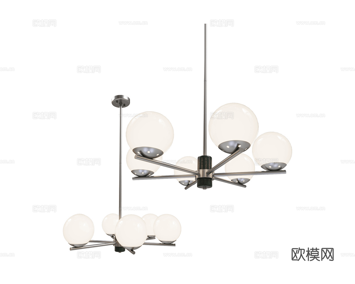 Stilfort 轻奢多头吊灯3d模型下载