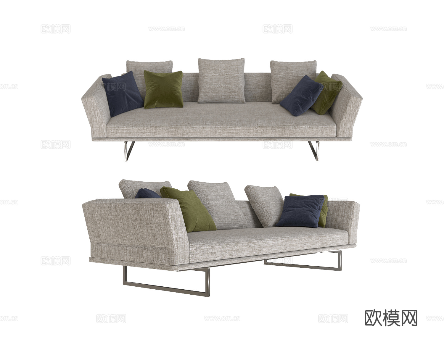 CasaDesús 三人沙发3d模型下载