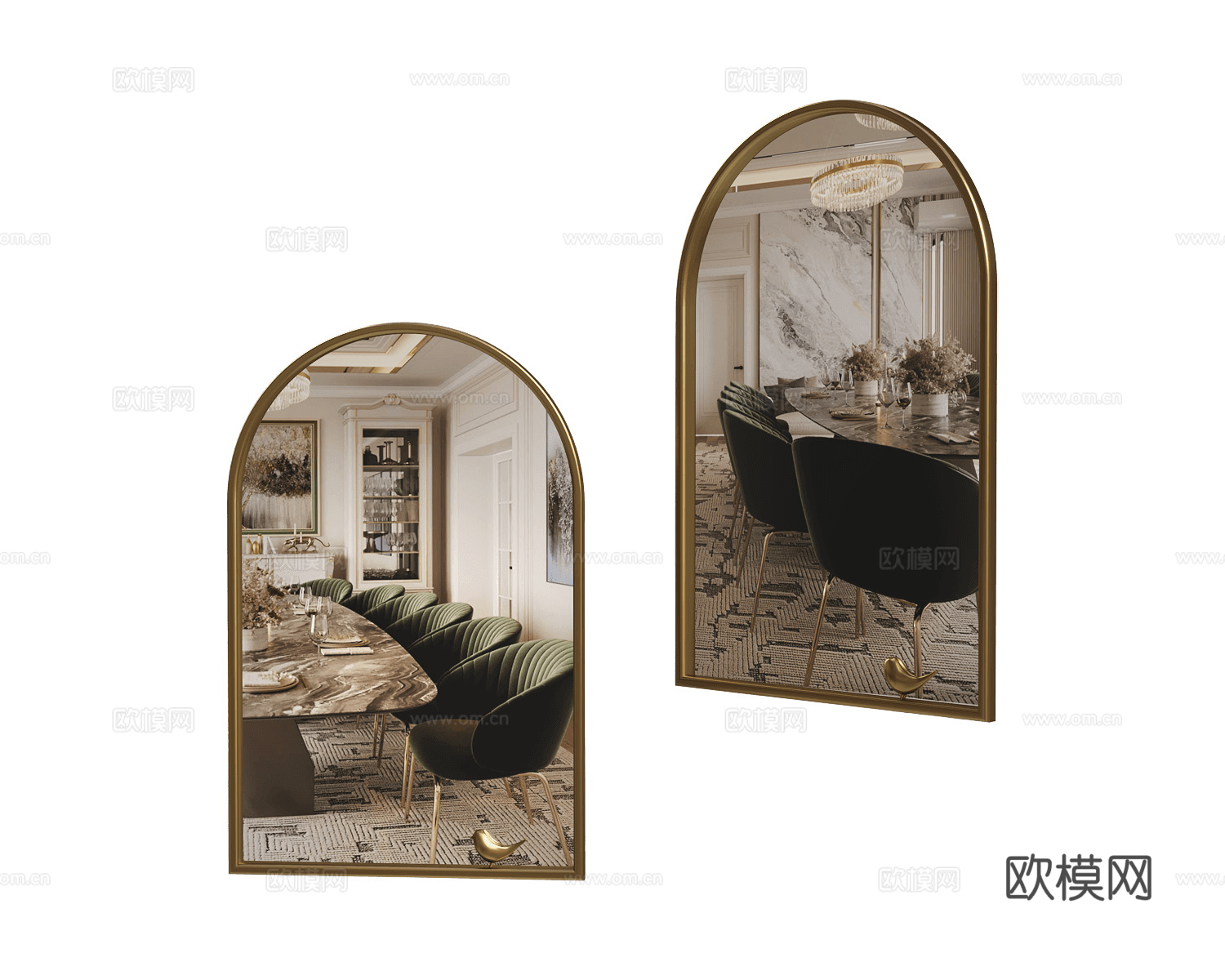 GHIDINI1961 简欧镜子免费3d模型下载