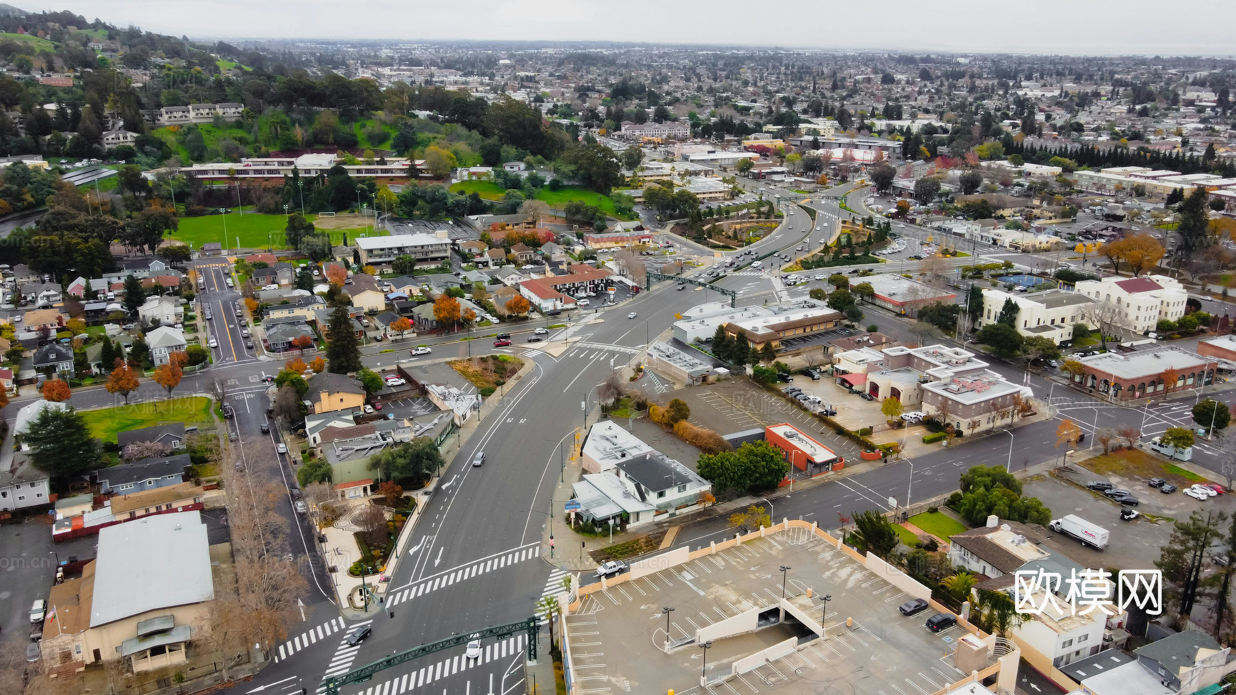 白天城市外景下载