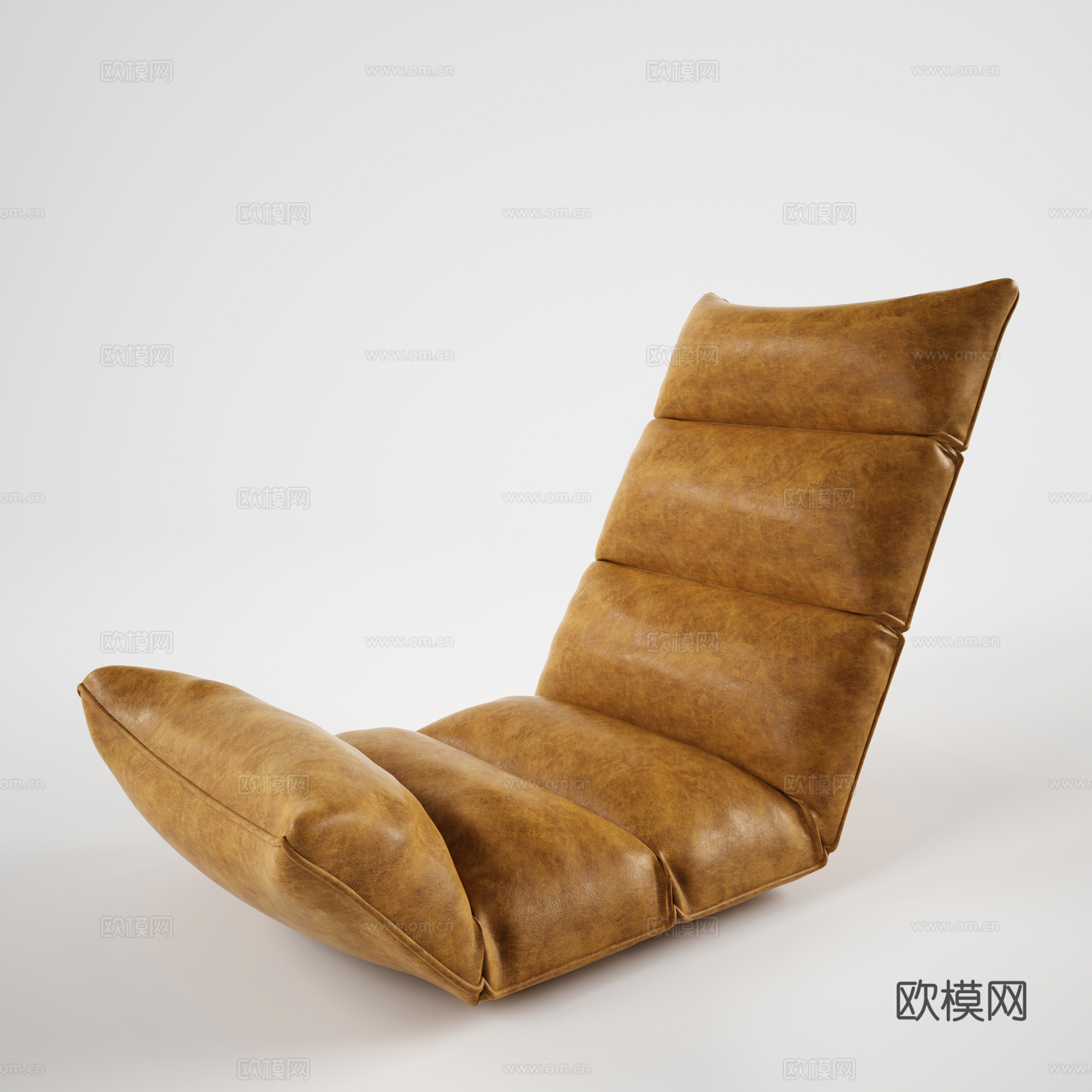 现代懒人沙发  皮革异形沙发 室内沙发su模型