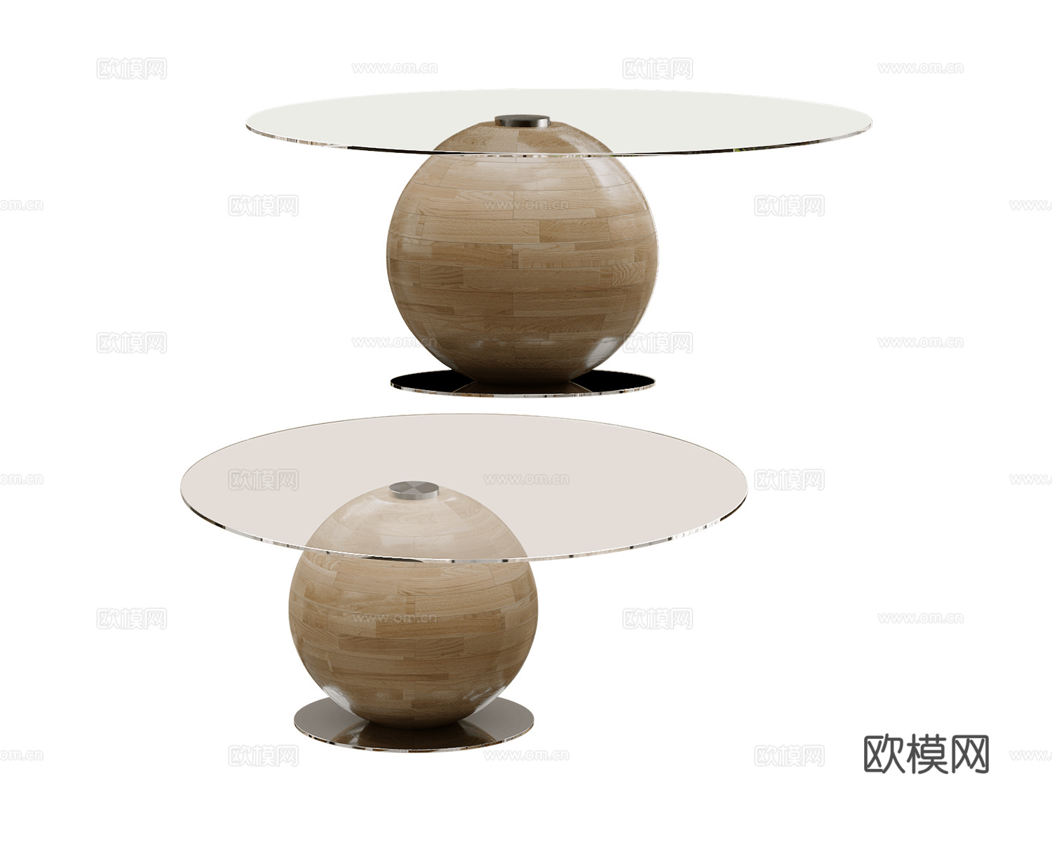 BAXTER 意式圆餐桌3d模型下载