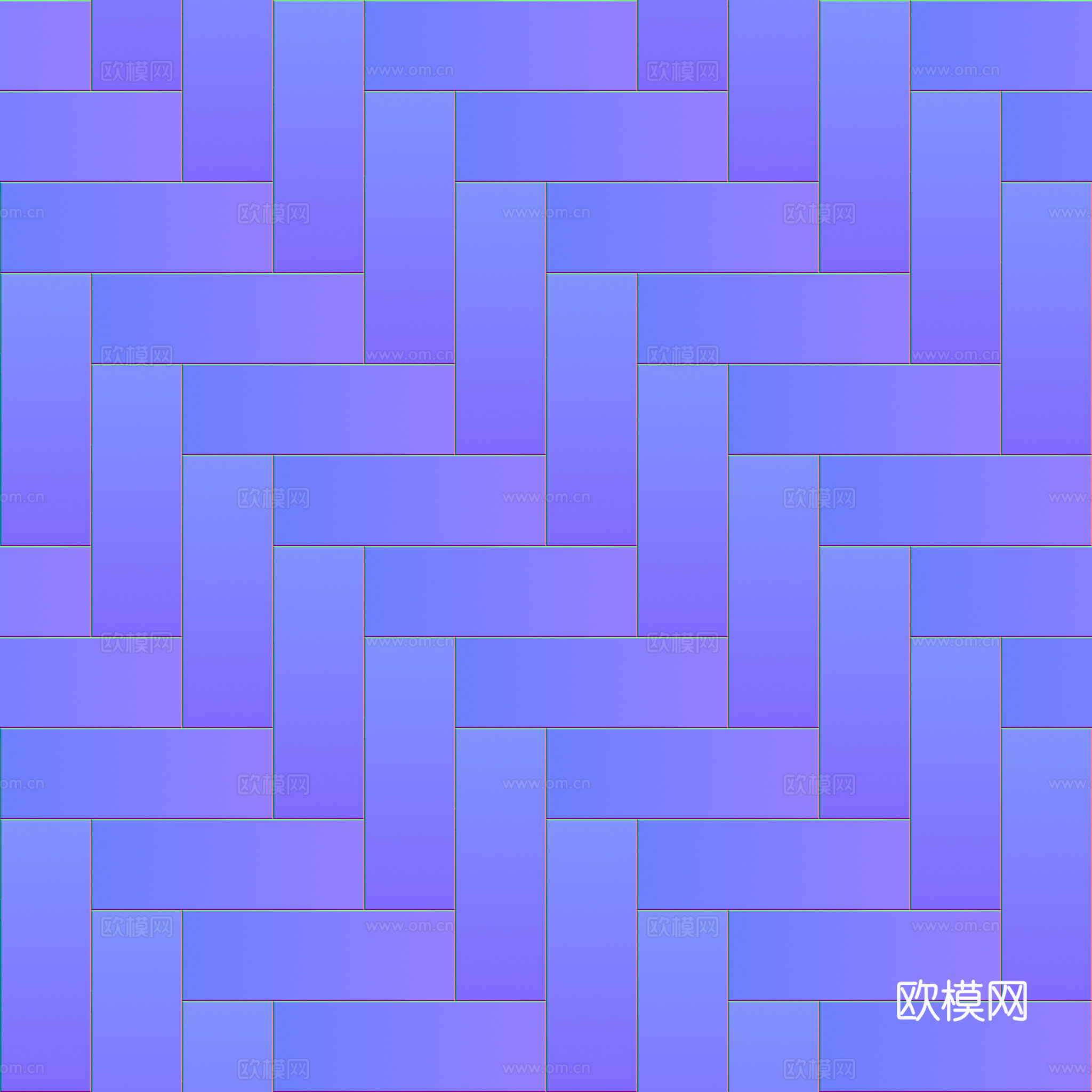 无缝装饰金属板 PBR材质贴图 2k